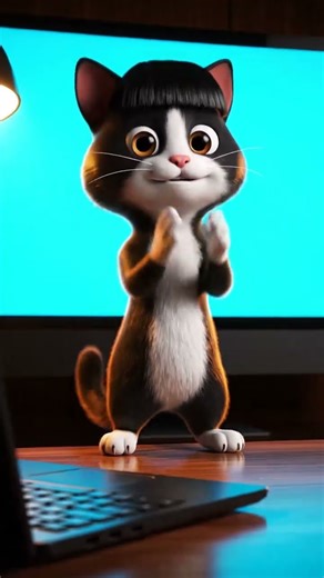 If You’re Happy Clap Your Hands – Cute Singing Cat 🐱👏 Viral Cat Video #shorts #cat #cute #singing