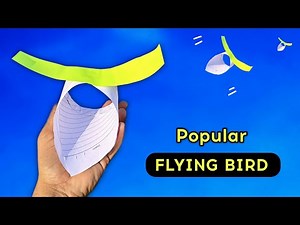 Popular Flying Bird Paper Plane 🕊️ | Easy Paper Bird Glider That Flies Far