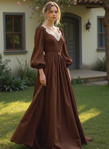 Cottagecore Sweetheart Maxi Dress Sewing Pattern (PDF) - Etsy