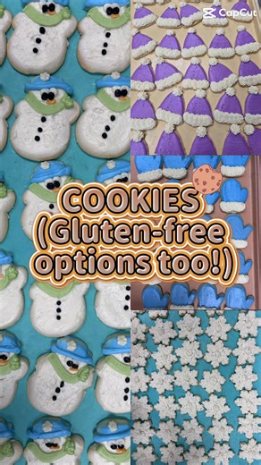 ❄️ Winter Cookie Season Is Here at Frank’s! ❄️ Our winter-themed sugar cookies are fresh, festive, and almost too cute to eat (almost 😉). From snowmen and snowflakes to cozy mittens, these sweet treats are perfect for sharing—or keeping all to yourself! ✨ And don’t forget — we’ve got gluten-free options, too! ✔️ Gluten-free sugar cookies ✔️ Gluten-free peanut butter cookies ✔️ Gluten-free chocolate peanut butter no-bake cookies Same great flavor, made with care so everyone can enjoy a little wi