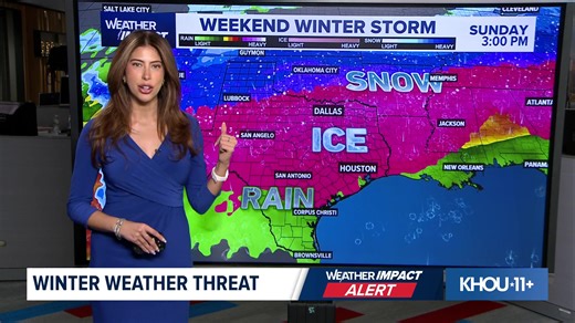 LIVE WEATHER IMPACT UPDATE | KHOU 11 Meteorologist Kim Castro breaks down the latest models showing a possible winter weather setup this weekend into next week. | KHOU 11 News