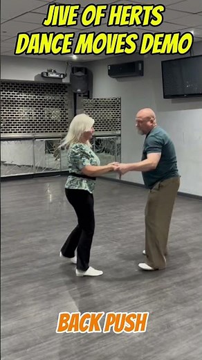 Jive of Herts dance moves demo: Cross Stitch; Left Hand / Right Shoulder Slide; into Back Push