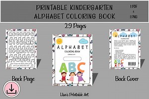 Printable 29-page ABC Coloring Book - Kids Coloring Book - Now I Know My Abc's Song - Kid's Activity Book - Coloring Book - Instant Download - Etsy Canada