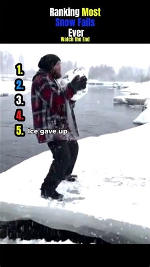 Snow Moments That Went Terribly Wrong ❄️😱#shorts