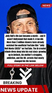Jelly Roll’s life just became a movie — and it wasn’t Hollywood that made it. A fan did. More than 2 million viewers have already watched the unofficial YouTube film “Jelly Roll Movie (2025)” on YouTube. FULL STORY: echobeats.net/jelly-rolls-life-just-became-a-movie-and-it-wasnt-hollywood-that-made-it-a-fan-did-more-than-2-r2hjfp-myduyen123-e883f6b1cb7a | Tattoos & Truth