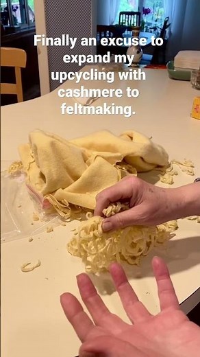 How to Upcycle your tired cashmere sweaters into felt