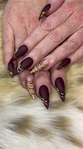 Stunning Stiletto Nail Art by Queen Dianna