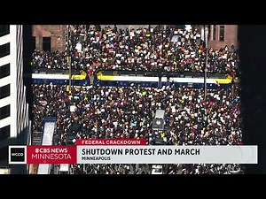 Anti-ICE march underway in downtown Minneapolis during nationwide day of action