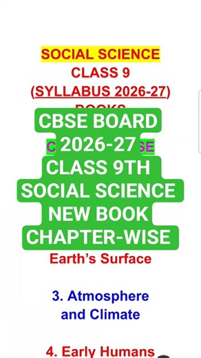 CBSE CLASS 9TH SOCIAL SCIENCE CHAPTER-WISE।#SHORT #youtubeshorts