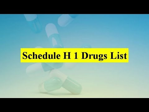 Schedule H1 Drugs List | Examples Of Schedule H1 Drug
