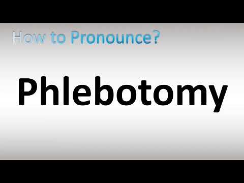 How to Pronounce Phlebotomy