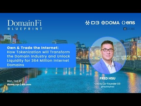 How Tokenized Domains Will Unlock Liquidity for 364M Internet Domains | Fred Hsu (D3) | ICANN Dublin