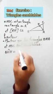 Exercice sur Triangles semblables_3AC @Mathafssir24