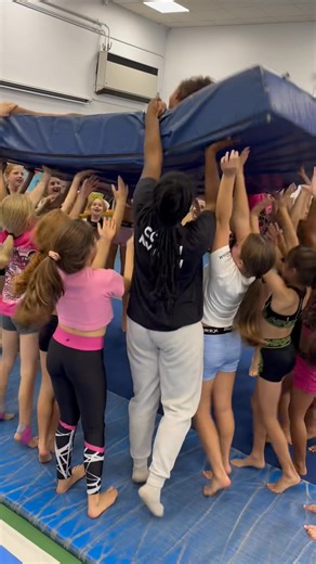 Birthday bumps for Louella 🩷 | Aerial Tumbling Club