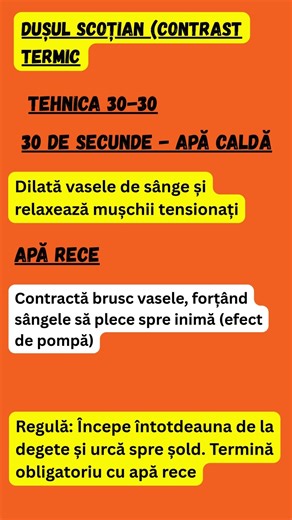 Dușul Scoțian – Secretul Contrastului Termic pentru Energie și Circulație