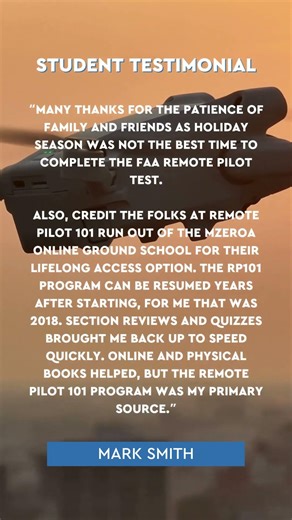Testimonial | Remote Pilot 101