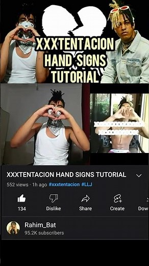 XXXTENTACION Hand Signs Tutorial on Channel