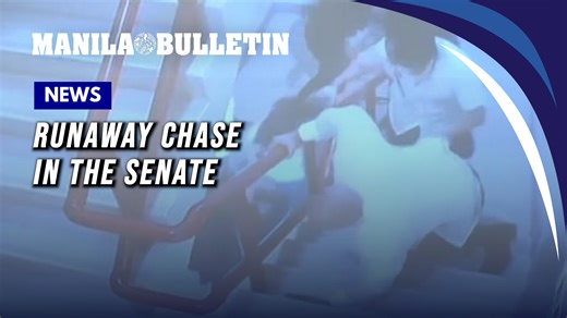 Senator Bato chased by the NBI inside Senate