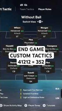End Game 41212 Custom Tactics - BEAT ANY CDM Formation