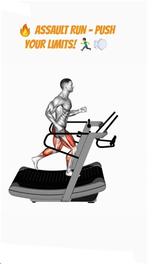 🔥 ASSAULT RUN – Push Your Limits! 🏃‍♂️💨 #fitness #gym #abs #assaultfitness
