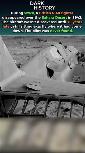 The WWII Fighter Lost in the Sahara for 70 Years #ww2 | Dark History