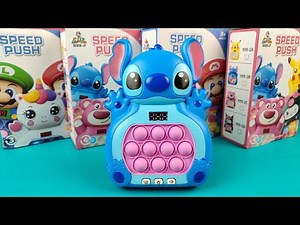 10 ♡ Satisfying fast push pop it fidget toys unboxing and review | ASMR Videos