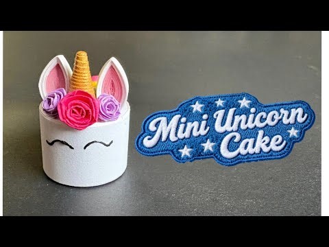 Quilling Unicorn Cake #quilling #unicorncake #papercraft #minicake #paperquilling #papercake #diy