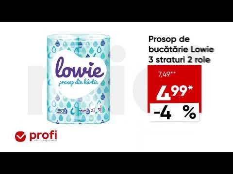 Psst! Profi e mereu aici, cu prețuri mici! Acum ai prosop bucătărie Lowie 2 role la un pret special.