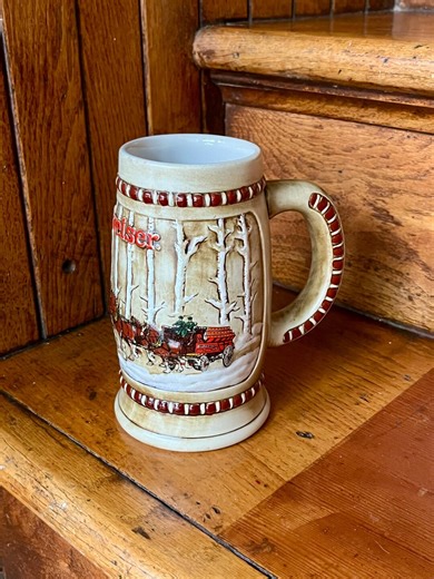 Vintage 1981 Budweiser Holiday Stein 1981 Budweiser Beer Stein Budweiser 1981 Beer Stein Snowy Woodland Stein 1981 Christmas Holiday Stein - Etsy