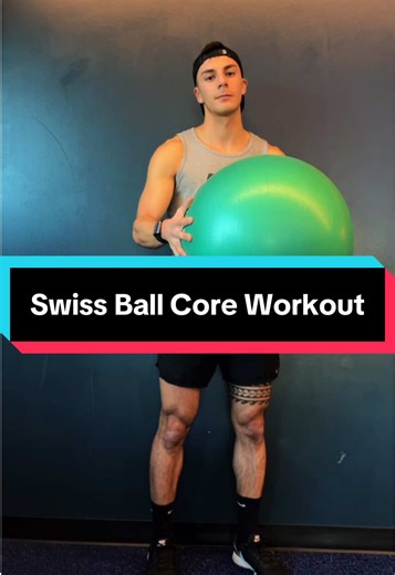 Swiss Ball Core Workout 🔥 Level up your ab workout with this awesome stability ball routine 💪🏼 Perfect for building strength, stability, and of course elevating your core. 🏋️‍♀️ Movements: 1️⃣ Swiss Ball Knee Tucks: 10-12 reps 2️⃣ Swiss Ball Roll Outs: 10-12 reps 3️⃣ V-Ups with Ball Exchange: 10-12 reps 4️⃣ Windshield Wipers: 6-8 reps per side 🏆2-3 rounds with 30 seconds rest between rounds 🌟 Why it works: These moves target your abs, obliques, and deep core muscles for a stronger, more fu