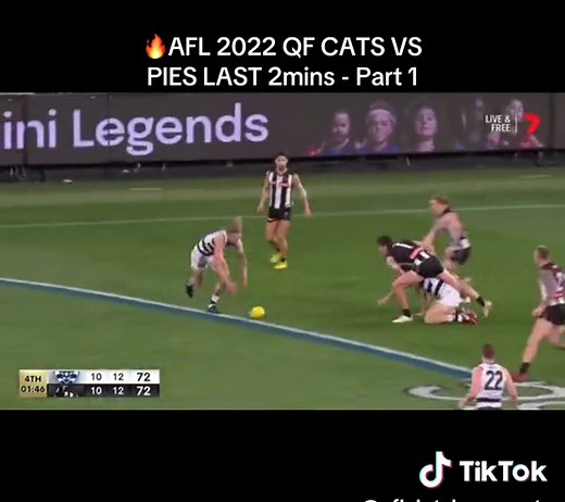 AFL 2022 QF Geelong vs Collingwood - Edge of the seat finish#AFL #aflfinals #sport #playoffs #aflclutchmoments #clutch #fyp #geelongcats #collingwoodmagpies #CapCut