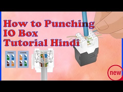 How to punch io box rj45 (tutorial) | D-link io box punching tutorial | IO color coding