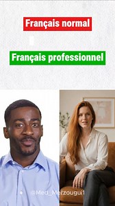 Français standard VS Français professionnel #learnfrench #apprendrelefrancais #françaisprofessionnel #françaisfacile #fblifestyle | Prof Med Merzougui1