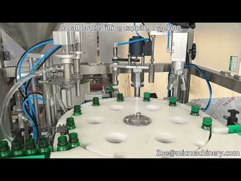 Small bottle filling capping machine