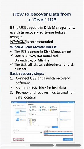 Recover data from a dead USB flash drive safely and correctly. #usb #flashdrive