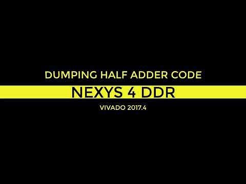 How to Dump Verilog Code || NEXYS 4 DDR || #xilinx #vlsi #fpga #ece #verilog #edaece #dsdv