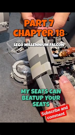 Part 7, chapter 18 Lego MOC Millennium Falcons control panel is rebuilt for minifigs 😀 #lego