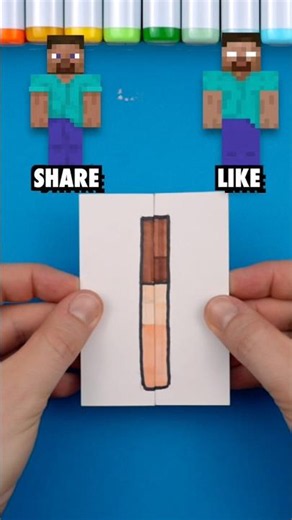 Guess the Minecraft characters🤎💙🤍 #feedshorts #art #poppyplaytime #diy #papercraft