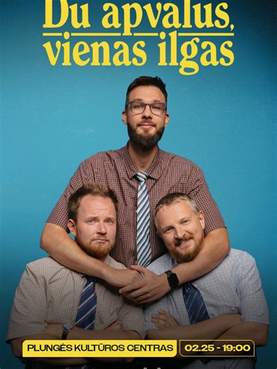 „Humoro klubas“ grįžta į sceną! Metus praleidę dėl kažkokio mistiško „nuovargio“ – nes kaip gali pavargti, čia gi ne darbas – vyrai pasižiūrėjo į save, į savo banko sąskaitas ir nusprendė grįžti su nauju turu, pavadintu „Du apvalūs, vienas ilgas“. Kodėl toks pavadinimas? Pasižiūrėkite nuotraukas. Per septyniolika suvirš metų ir septynis šimtus suvirš pasirodymų, „Humoro klubas“ aplankė beveik visus Lietuvos kampelius, nuo Klaipėdos iki Zarasų, nuo Biržų iki Varėnos, pralinksmino šimtus tūkstanči