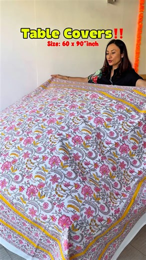 Making you & your home feel beautiful🌸 | Table covers designed to elevate your kitchen game! 🍽️ Available in lovely colors and charming handblock prints🤩perfect for your 4 to... | Instagram