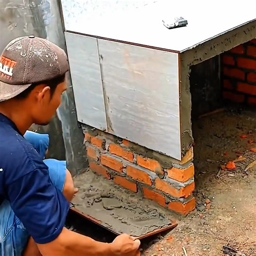 Installing tiles on the legs of the kitchen table | Ucok sinaga channel