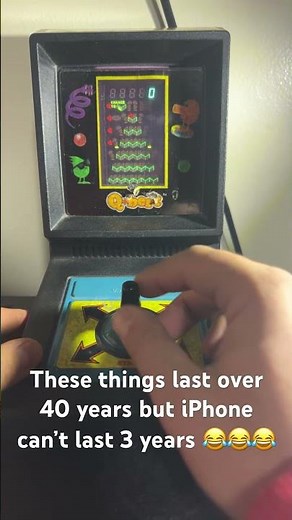 Q-bert handheld game from the 1980s🔥🔥🎉