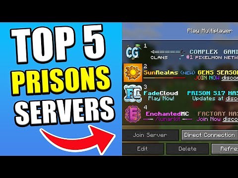 TOP 5 *BEST* Minecraft Prisons Servers You’ll Never Get Bored Of!