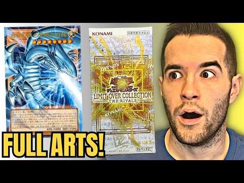 Opening Konami's NEW FULL ART BLUE-EYES Card Set (Limit Over Collection The Rivals)