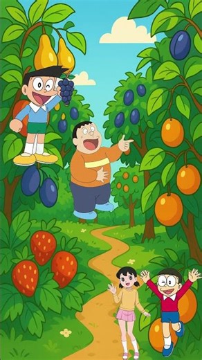 Sêkoo cùng các bobj đi lạc vào rừng hoa quả #nobitashizuka #nobita #trending