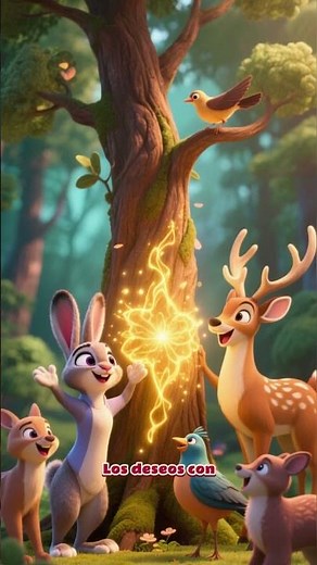 La Ardilla y el Árbol de los Deseos 🐿️✨ | Cuento Infantil con Moraleja #Shorts