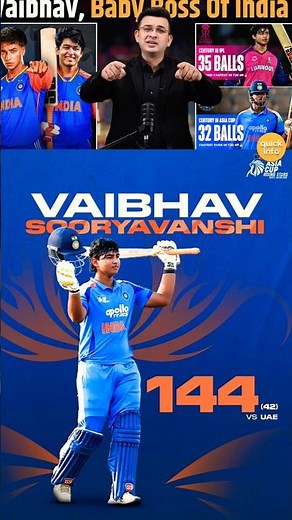 Vaibhav Sooryavanshi 144(42) – The Next Indian Superstar? | Asia Cup Rising Stars 2025 #sooryavanshi