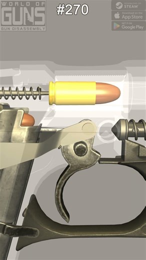 Steyr GB Pistol Shot Breakdown #firearmeducation #gunmechanics #slowmotion #austria