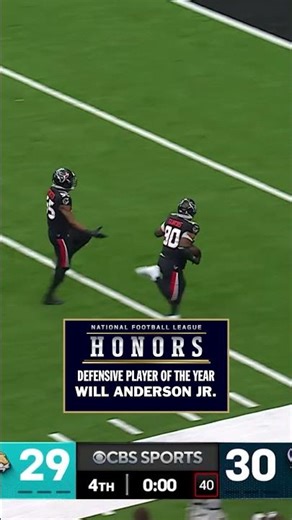 NFL HONORS DPOY FINALISTS: Will Anderson Jr 🙌