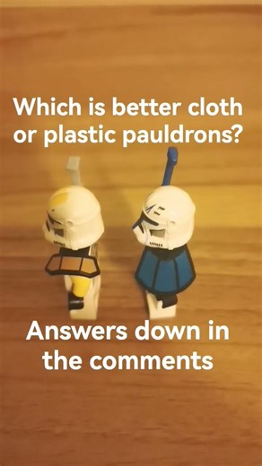 Which is better cloth or plastic pauldrons? #starwars #lego #fyp #legostarwars #fypシ #fypシ゚viral
